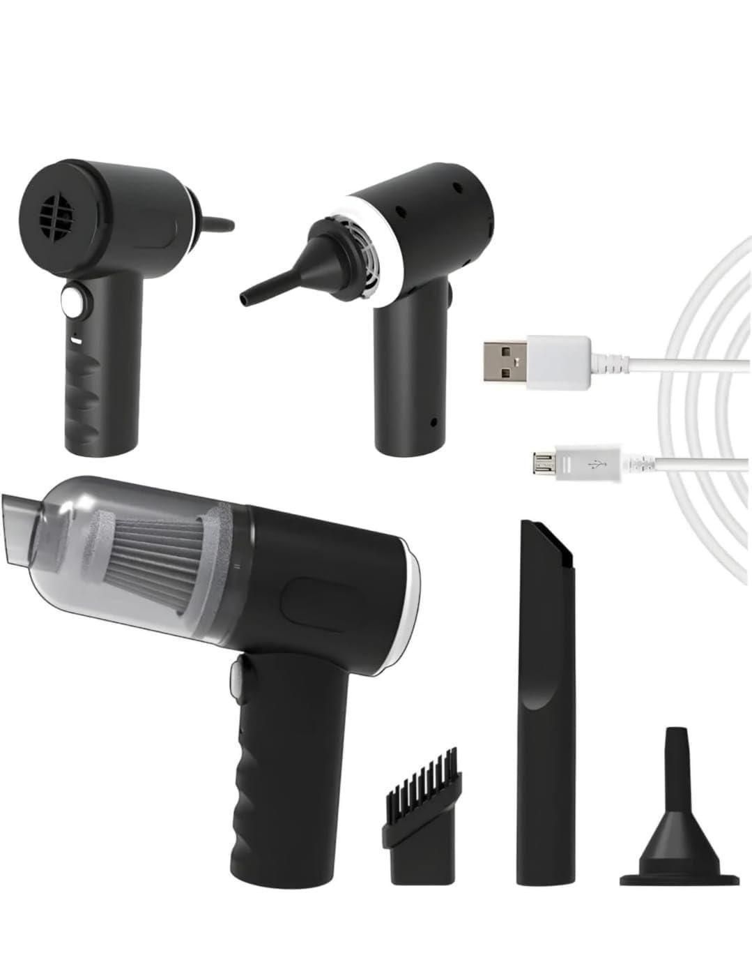 Powerful 2-in-1 Wireless Vacuum & Air Duster | USB Rechargeable