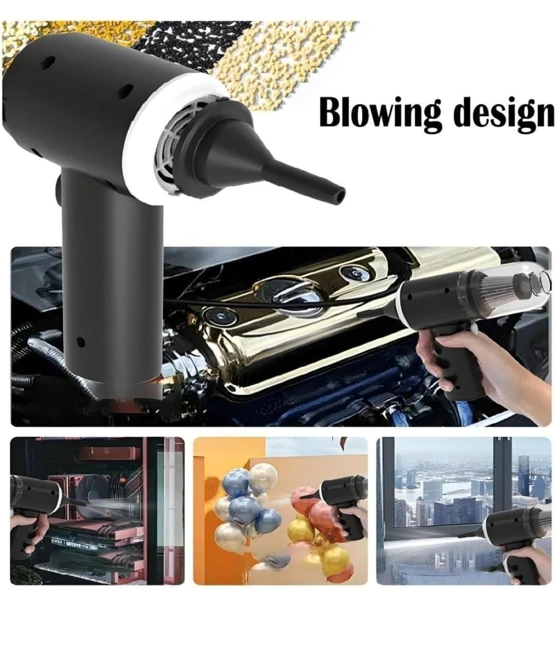 Powerful 2-in-1 Wireless Vacuum & Air Duster | USB Rechargeable