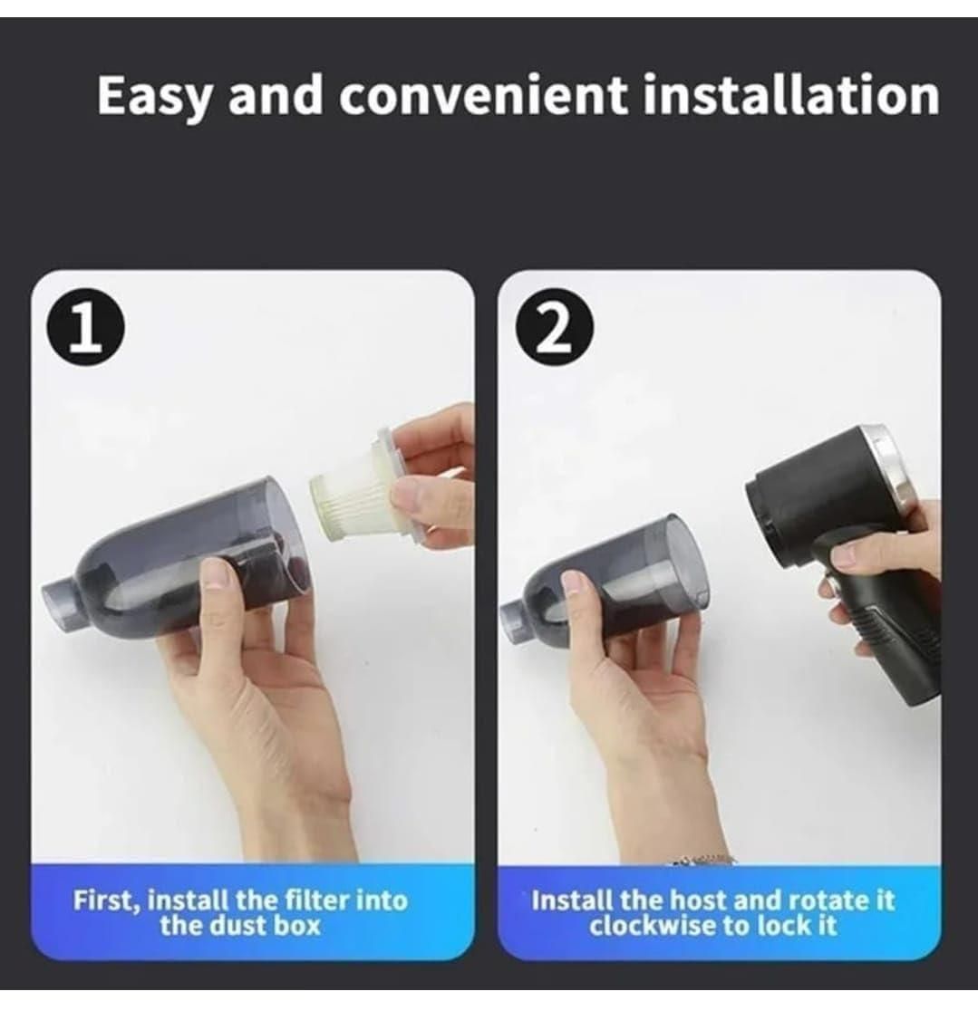 Powerful 2-in-1 Wireless Vacuum & Air Duster | USB Rechargeable